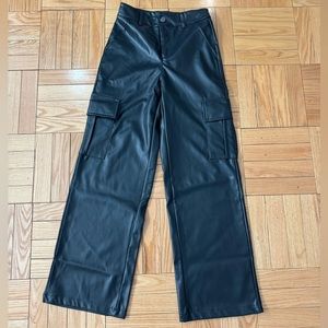 Leather Cargo Pants